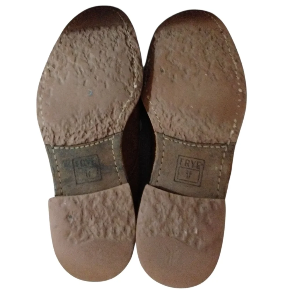 FRYE Tyler Oxfords Brown Suede Lace Up Shoes Men's Size 8.5